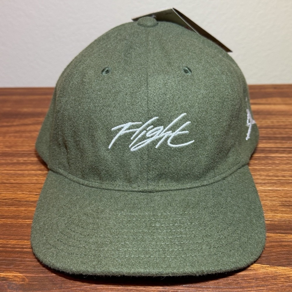 Nike Air Jordan Flight Fly Unstructured Cap Strapback Hat Adult Size M/L Olive
